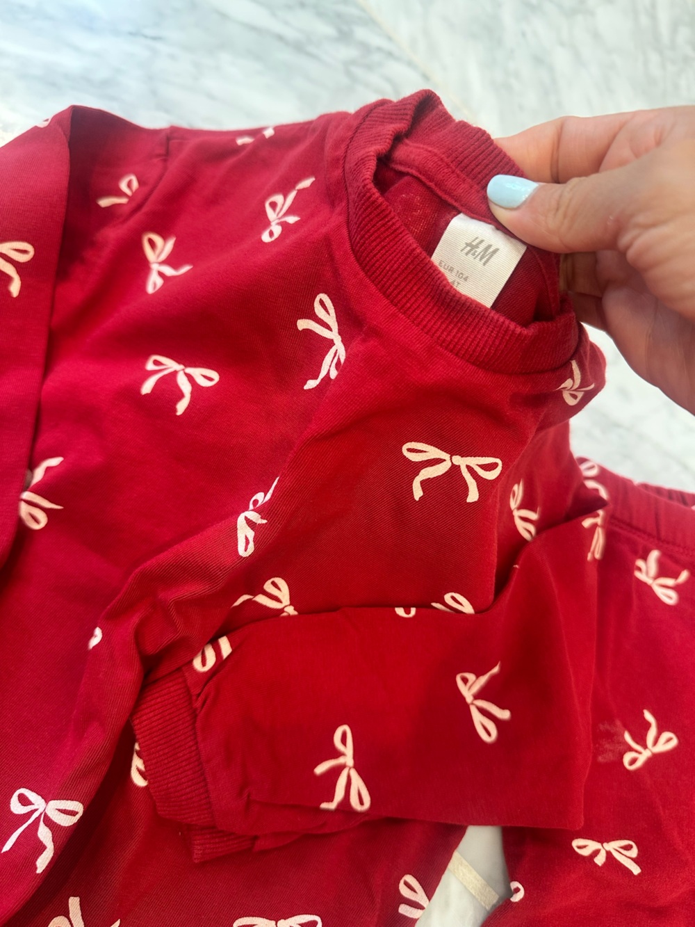 H&M Red Bow Print Set - Picture 2 of 4